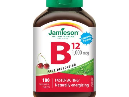 Jamieson Vitamin B12 1000 mcg Methylcobalamin Fast Dissolving 100 tabs Sale