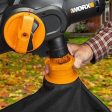 WORX WG512 Trivac 2.0 Electric 12-amp 3-in-1 Vacuum Blower Mulcher Vac, Black and Orange For Discount