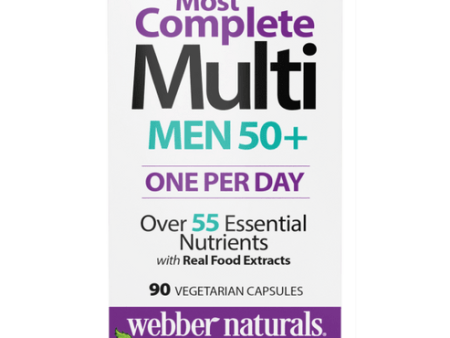 Webber Naturals  Men s 50+ Most Complete Multi 90 Vegetarian Capsules Online