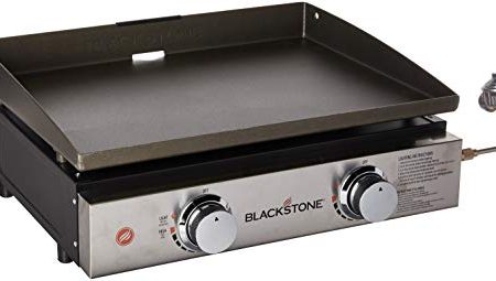 Blackstone Tabletop Griddle, 1666, Heavy Duty Flat Top Griddle Grill Station for Camping, Camp, Outdoor, Tailgating, Tabletop – Stainless Steel Griddle with Knobs & Ignition, Black, 22 inch Online Sale