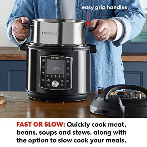 Instant Pot Pro 10-in-1 Pressure Cooker, Slow Cooker, Rice Grain Cooker, Steamer, Saute, Sous Vide, Yogurt Maker, Sterilizer, and Warmer, 8 Quart For Cheap