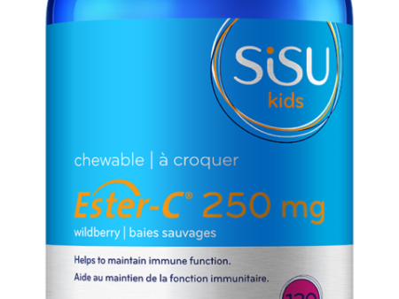 SISU Kids Ester-C® 250 mg, Natural Orange Flavour, 120 chewable Tablets Discount