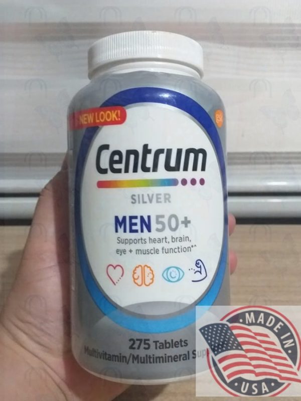 Centrum silver Men 50+multivitamin 275 tablets Online