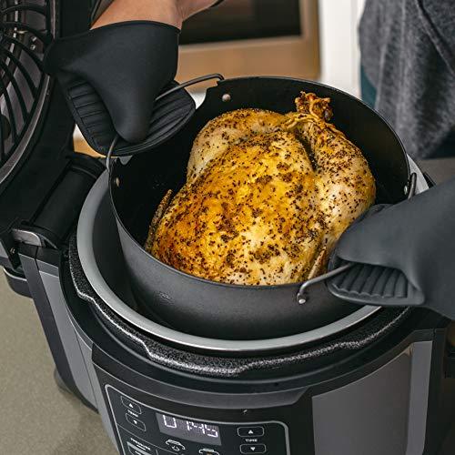 Ninja OP302 Foodi 9-in-1 Pressure, Broil, Dehydrate, Slow Cooker, Air Fryer, and More, with 6.5 Quart Capacity and 45 Recipe Book, and a High Gloss Finish Fashion