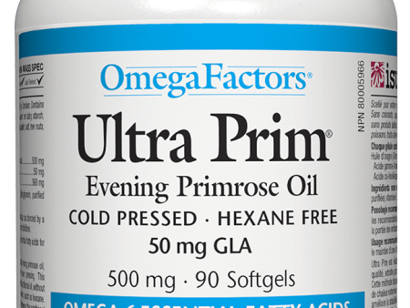 Natural Factors Ultra Prim Evening Primrose Oil, 500mg, 90 softgels Cheap