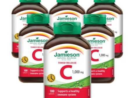 6 x Jamieson Vitamin C Time Release 100 caplets Bundle Online Sale