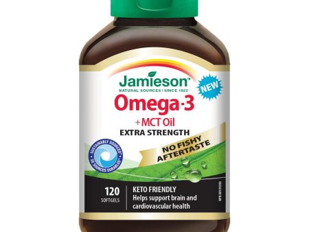 Jamieson Extra Strength Omega 3 + MCT Oil, 120 softgels Fashion