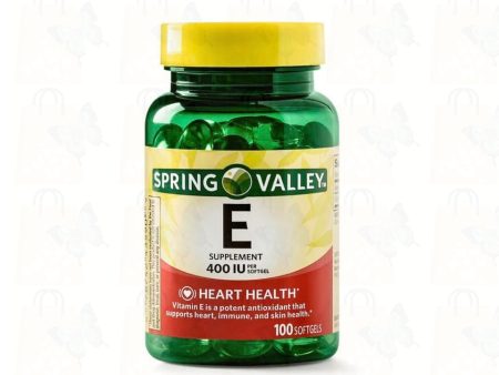 Spring Valley Vitamin E Supplement, 400IU, 100 Softgel Capsules Online