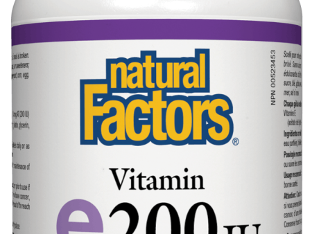 Natural Factors Vitamin E 200iu 90 softgels Cheap