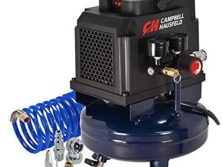 Campbell Hausfeld 1 Gallon Portable Air Compressor with Inflation Kit & Air Hose, w Accessory Kit (DC010010E) For Discount