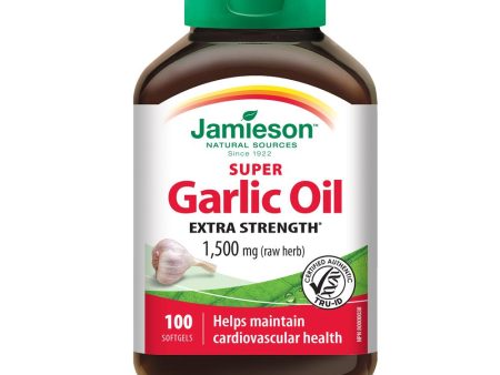 Jamieson Super Garlic Oil 1,500mg 100 softgels Supply