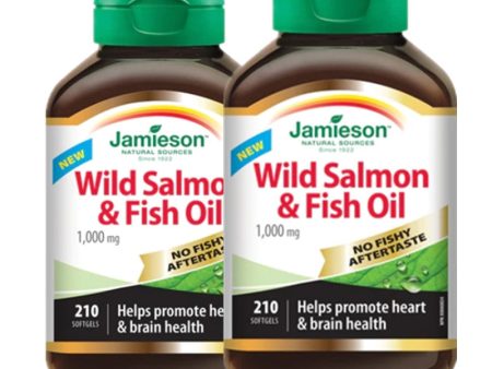 2 x Jamieson NFA Wild Salmon & Fish Oil 1000mg 210 softgels Bundle Online