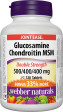 Webber Naturals Glucosamine Chondroitin MSM,500 400 400 mg Double Strength, 120 capsules Bonus Size Online Sale