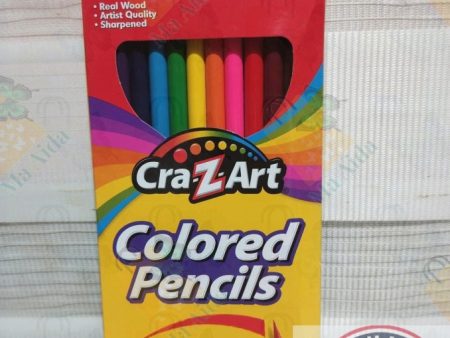 Cra-Z-Art 12 Colored Pencils Thick, Strong Leads! For Sale