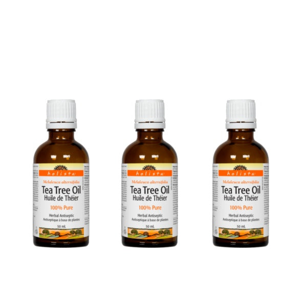 3 x Holista Tea Tree Oil 100% Pure, 50 ml Bundle Online now