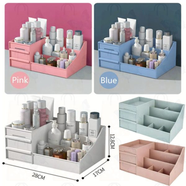 Plastic Home Drawer Desk Desktop Storage Box Organiser For Sale