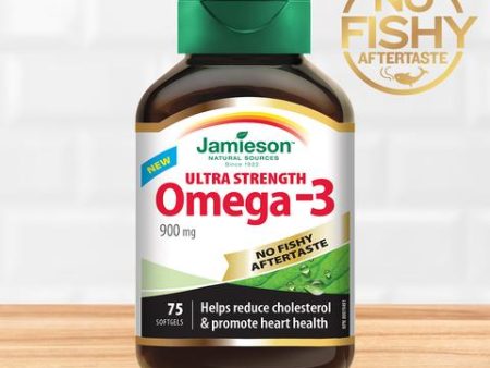 Jamieson Omega-3 Ultra Strength, 900mg, 75 Softgels Online