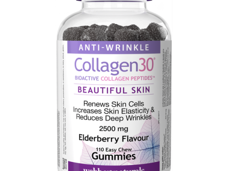 Webber Naturals Collagen30® Bioactive Collagen Peptides™ 2500 mg Elderberry 110 Gummies Online