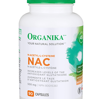 Organika NAC (N-Acetyl-L-Cysteine) 500 mg 90 Capsules Online Hot Sale