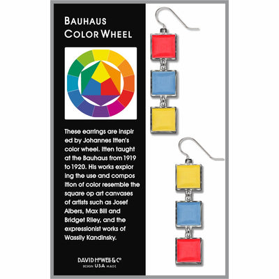 Bauhaus Color Wheel Earrings Sale