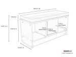 ClosetMaid 1570 Cubeicals 3-Cube Storage Bench, Espresso Fashion