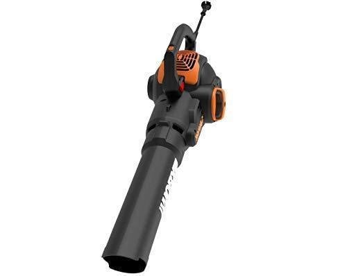 WORX WG512 Trivac 2.0 Electric 12-amp 3-in-1 Vacuum Blower Mulcher Vac, Black and Orange For Discount