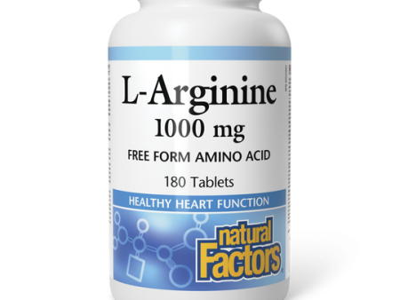 Natural Factors L-Arginine 1000mg Tab 180 on Sale