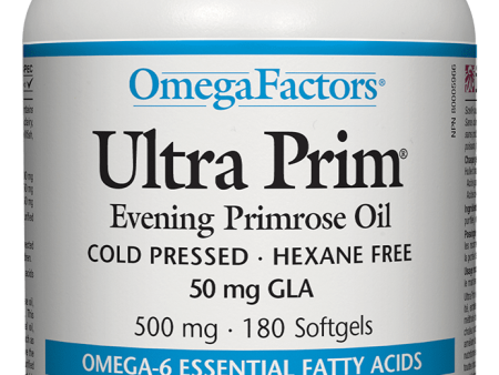 Natural Factors Ultra Prim Evening Primrose Oil, 500mg, 180 softgels Online now