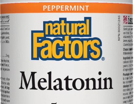 Natural Factors Melatonin, 5 mg, 90 sublingual tabs on Sale