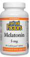 Natural Factors Melatonin, 5 mg, 90 sublingual tabs on Sale