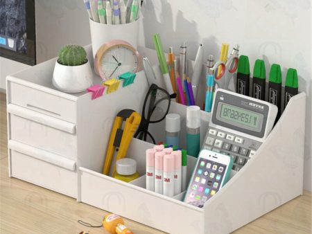 Plastic Home Drawer Desk Desktop Storage Box Organiser For Sale