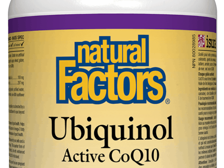 Natural Factors Ubiquinol QH Active CoQ10, 100 mg, 120 softgels Discount