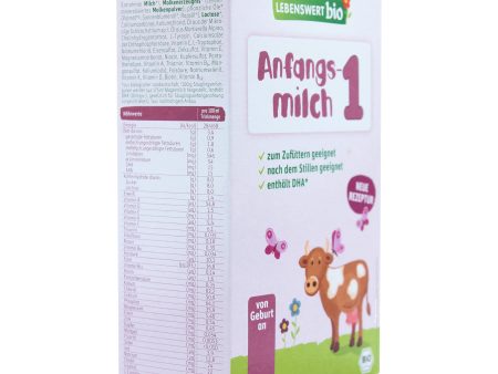 Lebenswert Anfangsmilch Stage 1 Organic Infant Milk Formula Supply