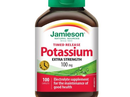 Jamieson Potassium 100mg  Time Release 100 caplets Hot on Sale