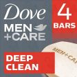 DOVE men+care deep clean moisturizing  body+face soap 4 bars(425g)pack Supply