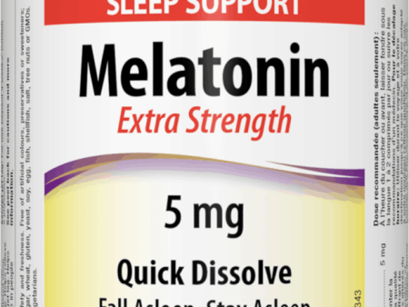 Webber Naturals Melatonin Easy Dissolve, 5 mg, 60 sublingual tabs Online now