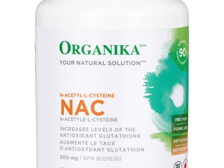 Organika NAC (N-Acetyl-L-Cysteine) 500 mg 180 Capsules Hot on Sale