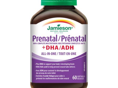 Jamieson 100% Complete Prenatal Multivitamin + DHA, 60 softgels For Sale