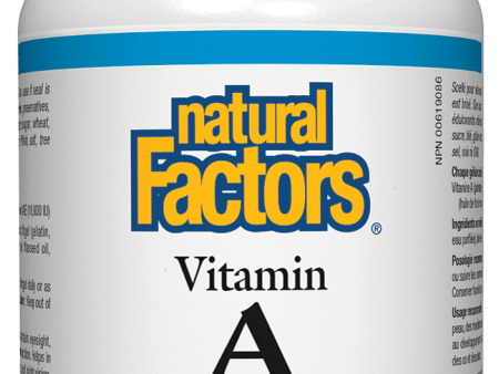 Natural Factors Vitamin A 10,000iu, 180 softgels Online now