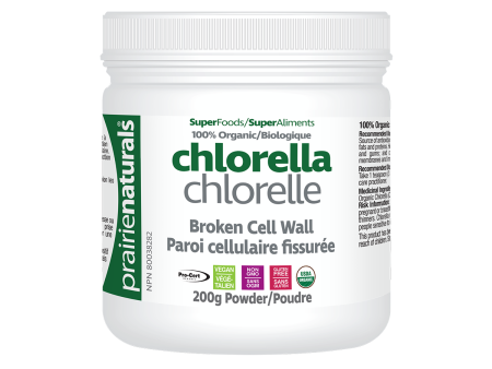 Prairie Naturals Organic Fair-Trade Broken Cell Wall Chlorella Powder 200g Cheap