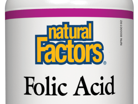 Natural Factors Folic Acid 1 mg 90 tablets Discount