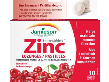 Jamieson Zinc Lozenges 30 pcs Wild Cherry Online now