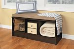 ClosetMaid 1570 Cubeicals 3-Cube Storage Bench, Espresso Fashion