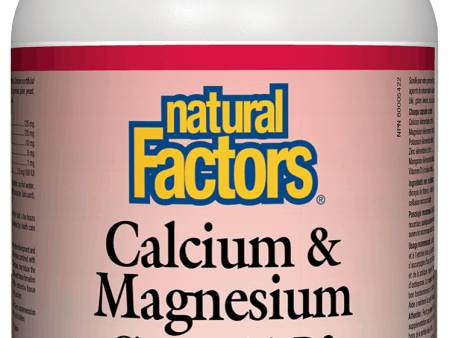 Natural Factors Calcium & Magnesium Citrate w  D3, 180 caps For Discount