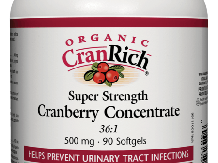 Natural Factors Organic CranRich® Cranberry 36:1 Concentrate, 500 mg, 90 softgels Discount