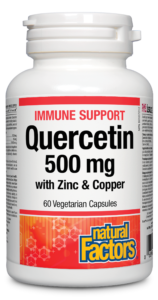 Natural Factors Quercetin 500 mg  with Zinc & Copper 60 vegetarian capsules Fashion