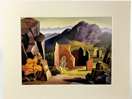 Ruins of Central City Matted Print on Sale