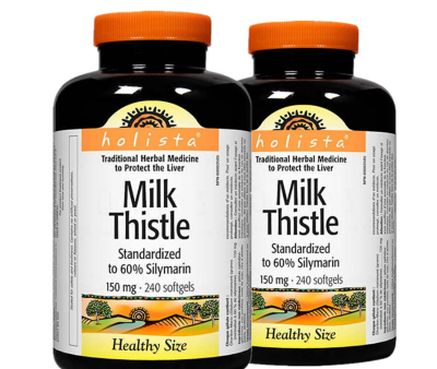 2 x Holista Milk Thistle, Healthy Size, 150 mg Bundle Sale