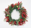 Indoor  Outdoor Illuminated 24  Holiday Wreath For Discount