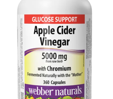 Webber Naturals Apple Cider Vinegar with Chromium 360 Capsules For Sale